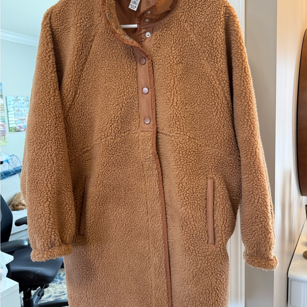 ZYIA Camel Teddy Jacket